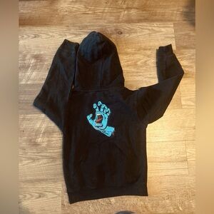 Santa Cruz Black Hoodie with Logo